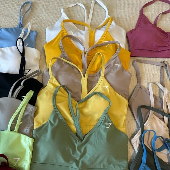 Huge Gymshark Sports Bra Bundle 22 bras - Picture 4 of 7
